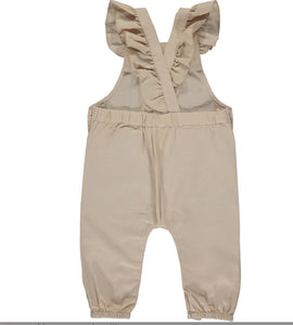 Vignette Girls Eloise Overalls in Stone: Size 2 to 7 Years