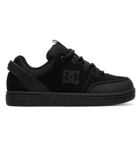 DC Syntax Leather Upper Lace Up Skate Shoe in Black : Size 1 to 4