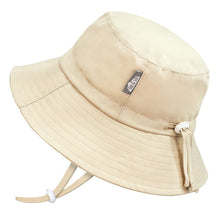 Load image into Gallery viewer, Jan &amp; Jul Gro-with-me Cotton Bucket Hat in Sand: Sizes S to XL
