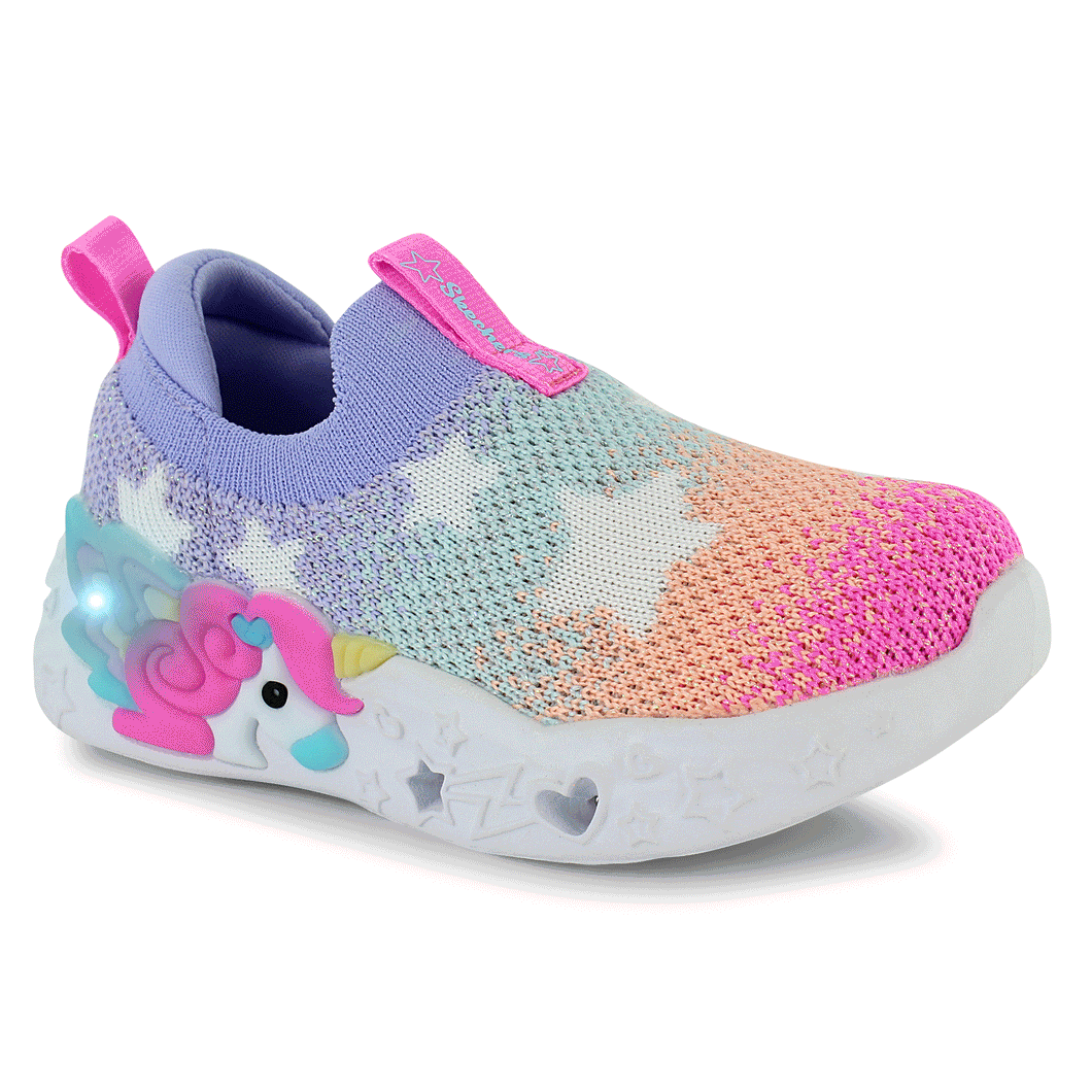 Skechers Magical Collection “Lil Sherbert Stars” Slip On Sneaker : Size Toddler 5 to 10