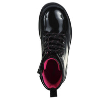 Load image into Gallery viewer, Skechers “Destiny Setter” Patent Leather Lace Up Boots : Size 1 to 5
