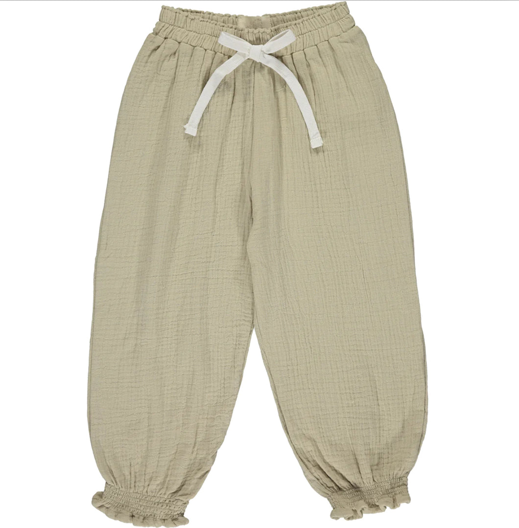 Vignette Girls “Isabella” Gauze Pants in Tan: Size 2 to 8 Years