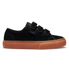 DC Manual V Velcro Shoes in Black/Gum : Size 10.5 to 13