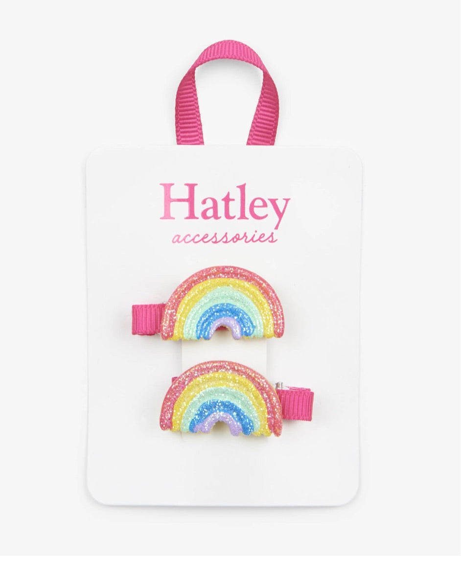 Hatley Double Rainbow Hair Clips