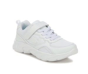 Skechers “Tardy Time” Running Shoes in All White : Size 11.5 to 2.5
