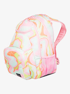 Roxy “Shadow Swell” Pastel Swirl Print Backpack