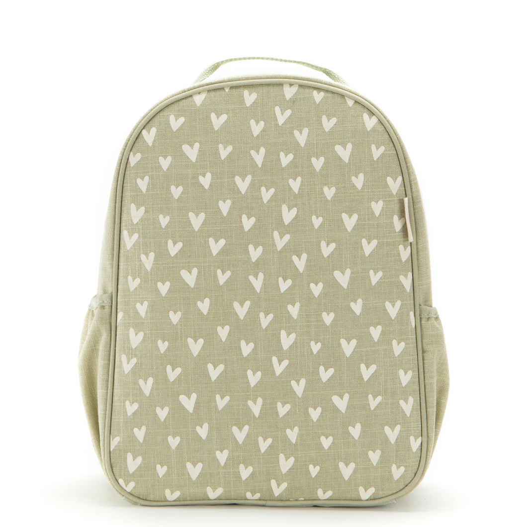 SoYoung  “Little Hearts - Sage” Toddler Backpack