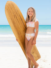 Load image into Gallery viewer, Roxy Girls Pastel Palm-Tree Bikini : 7 to 14 Years
