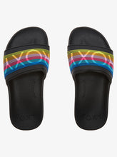 Load image into Gallery viewer, Roxy “Slippy LX Comfy” Slides : Size 2 to 5
