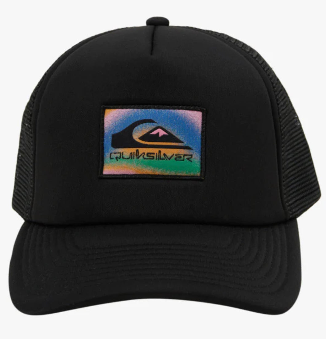 Quicksilver Boys Black Snap Back Sea Zephyr Trucker Hat