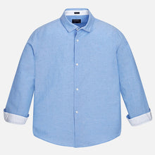 Load image into Gallery viewer, Mayoral/Nukutavake Dress Shirt (Blue with Tiny Dots) : Size 8 to 18

