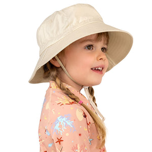 Jan & Jul Gro-with-me Cotton Bucket Hat in Sand: Sizes S to XL