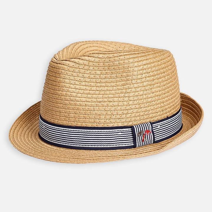 Mayoral Straw Fedora Hat : Sizes 8 to 14 (hat sizes 51 to 58)