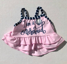 Load image into Gallery viewer, Baby Girls I am a Mermaid 2 Piece Swimsuit
