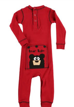 Load image into Gallery viewer, Lazy Ones Bear Bum Kids Christmas Pajamas
