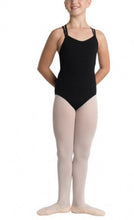 Load image into Gallery viewer, Danshuz Criss Cross Black Dance Leotard : Sizes 6x to 14 (style # 2451C)
