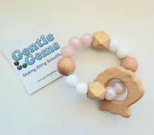 Load image into Gallery viewer, Gentle Gems Teething Rattles  Made in BC: 3 STYLES to Choose From
