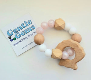 Gentle Gems Teething Rattles  Made in BC: 3 STYLES to Choose From