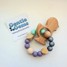 Load image into Gallery viewer, Gentle Gems Teething Rattles  Made in BC: 3 STYLES to Choose From
