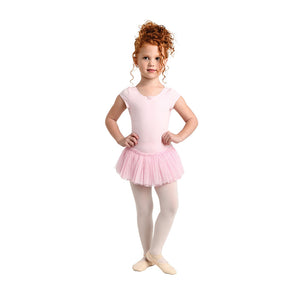 Danz n Motion Toddler Dance Dress with attached Tutu (Pink/Lavender): Sizes 2 to 10