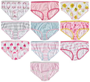 Trimfit Girls Underwear 10 Pack Assorted Designs