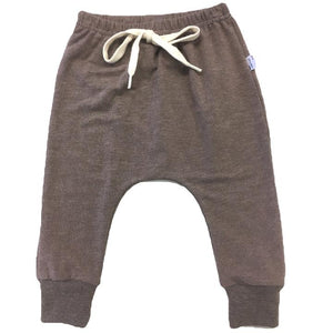 Portage and Main Drawstring Joggers in Chocolate : Sizes 1m to Youth Small