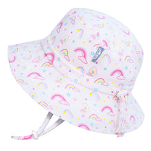 Load image into Gallery viewer, Jan &amp; Jul Gro-with-me Bucket Hat in Rainbow Print : Sizes S to XL

