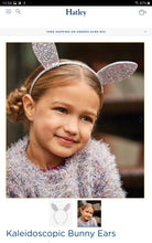 Load image into Gallery viewer, Hatley Silver Sparkle Bunny Ears Headband
