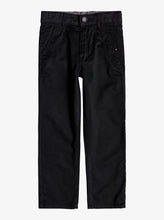 Load image into Gallery viewer, Quiksilver Boy&#39;s Everyday Union Straight Fit Chinos in Black: Size 6 - 8
