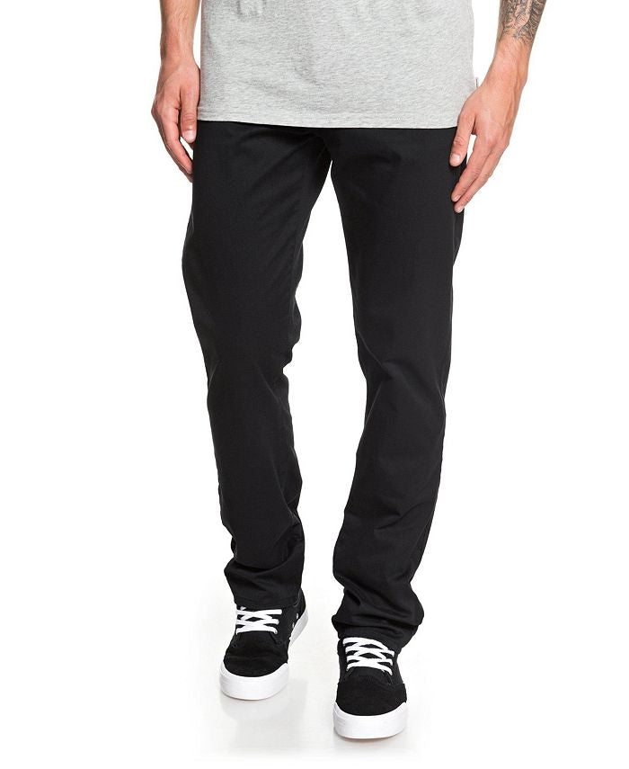 Quiksilver Youth Everyday Union Straight Fit Chinos in Black: Size 8 to 16