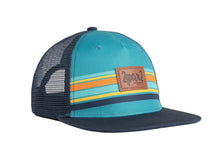 Load image into Gallery viewer, Deux Par Deux Stripes on Turquoise Printed Cap : Size 6/24M to 3/6:Years
