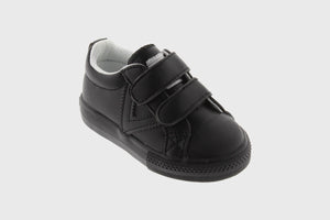 Victoria Black Vegan Leather Baby Boy Slip On Sneakers