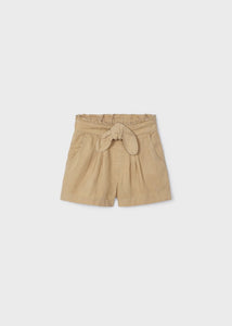 Mayoral Girls Shorts with Bow: Sizes 3 to 8