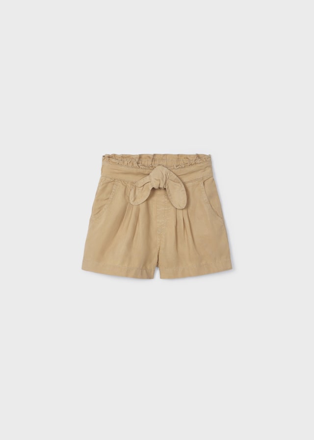 Mayoral Girls Shorts with Bow: Sizes 3 to 8
