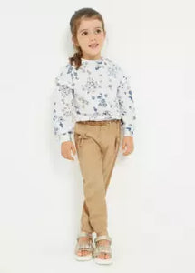 Mayoral Tan Flow Pants: Size 3 to 9 Years