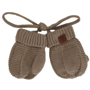 Calikids Infant/Toddler Cotton Knit Mitts in Cashmere