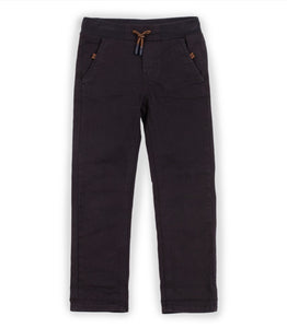 Nano Junior Boys Stretch Twill Pants in Charcoal : Size 7 to 12 Years