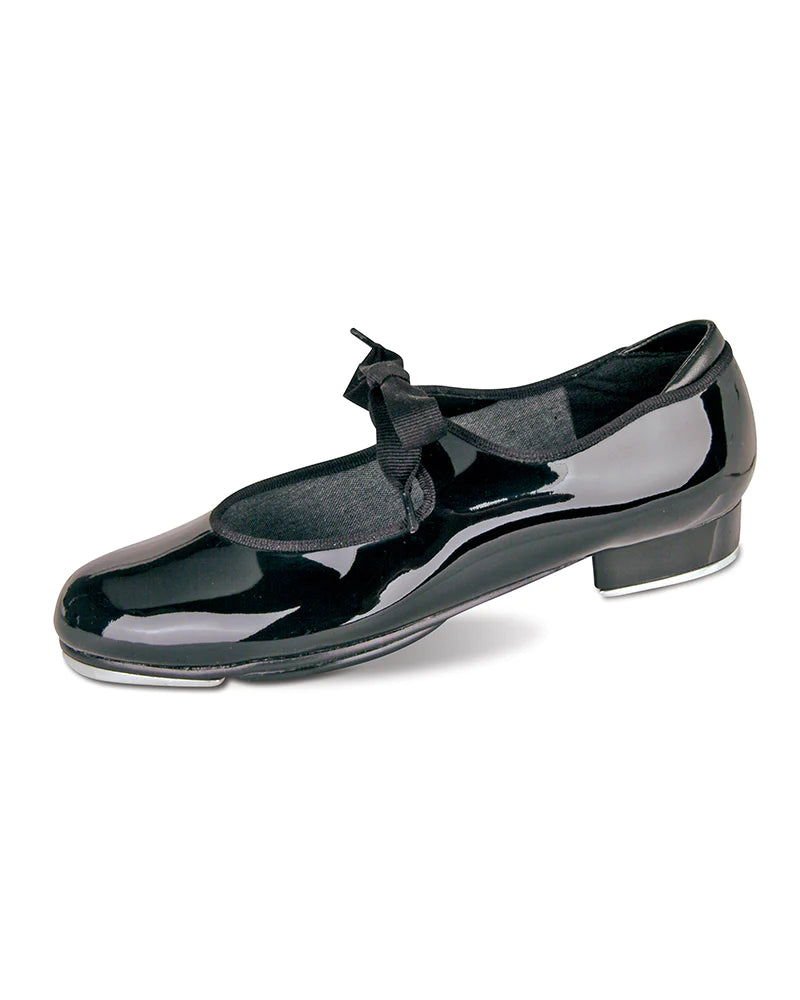 Danznmotion Patent Leather Ribbon Tie Tap Shoes