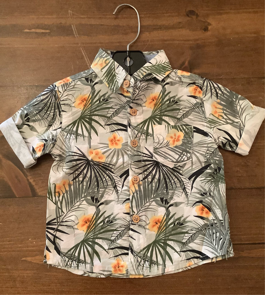 MID Baby Boy’s Short Sleeved Hawaiian Style Shirt: Sizes 3/6M to 24M
