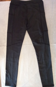 MID Girls Yoga Stretch Pants in Black: Size 7 to 14