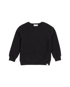 Miles the Label Black Organic Cotton Sweatshirt: Sizes 2 to 6