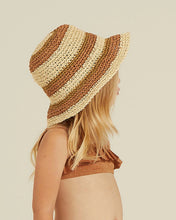 Load image into Gallery viewer, Rylee and Cru Girls Striped Rafia Summer Hat : One Size
