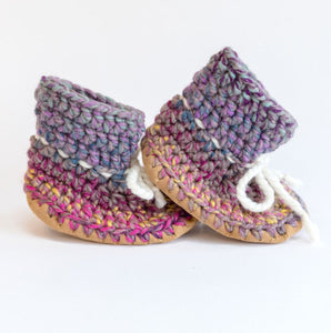 Huddy Buddies Deliah Knitted Baby Shoes: Sizes 0M to 2Y