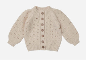Rylee and Cru Tulip Sweater Cardigan in Natural : Size 2/3 to 10/12 Years