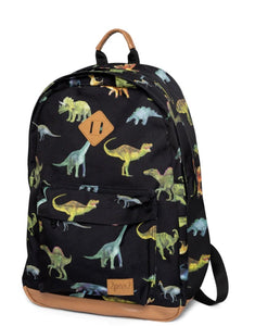 Deux Par Deux Boys Backpack With Printed Dinosaurs One Size