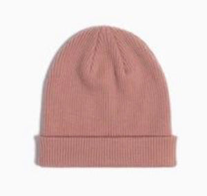 Miles the Label Dusty Rose Merino Rose Beanie: Sizes 3M to 14 youth