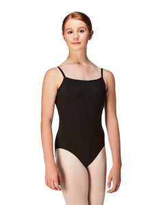 Mondor Basic Black Leotard with Scoop Back and Square Neckline (Style #3584): : Sizes S to XL (style #3584)