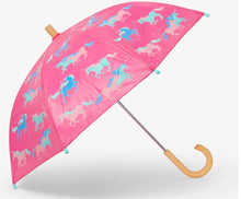 Load image into Gallery viewer, Hatley Frolicking Unicorns Umbrella (Color Change!)
