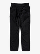Load image into Gallery viewer, Quiksilver Youth Everyday Union Straight Fit Chinos in Black: Size 8 to 16
