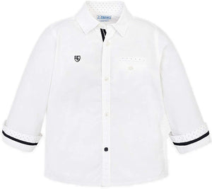 Boys Mayoral White Dress Shirt: Sizes 2 to 9